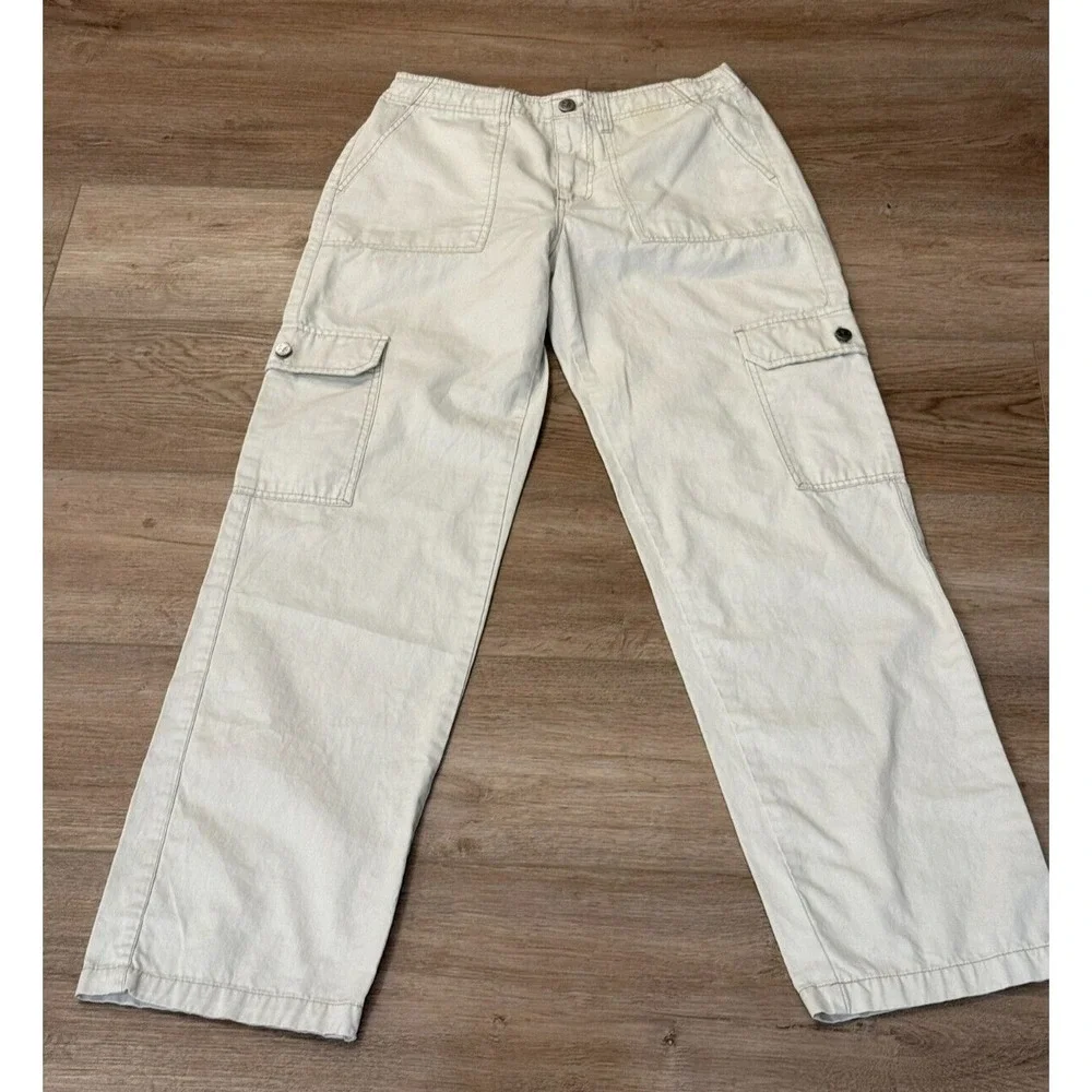 Monet Skateboard Pants Cargo Style‎ Elastic Back Waist Men's Size Small
